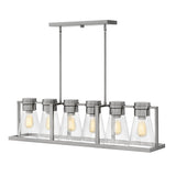 Refinery Medium Six Light Linear - Brushed Nickel - by Hinkley