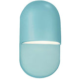 Reflecting Pool Ceramic Mini ADA Led Capsule Wall Sconce by Justice Design