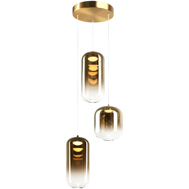 Refrax 3 Light Chandelier Aged Gold Brass By Matteo