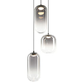 Refrax 3 Light Chandelier Matte Black By Matteo - Front View