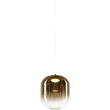 Refrax Pendant Light Aged Gold Brass Small By Matteo - Front View