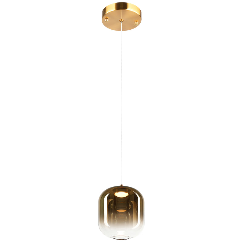 Refrax Pendant Light Aged Gold Brass Small By Matteo