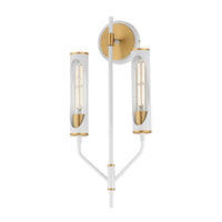 Regent Wall Sconce Light French Gray / Natural Aged Brass by Maxim Lighting