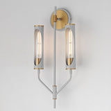 Regent Wall Sconce Light French Gray / Natural Aged Brass by Maxim Lighting