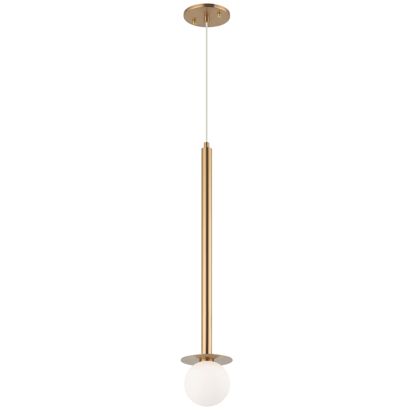 Reigndrop Pendant Light Aged Gold Brass By Matteo