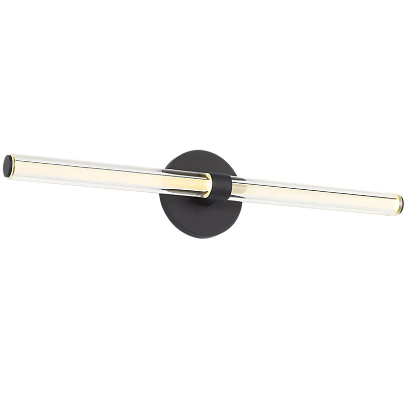 Reiya Round Vanity Light Small Nightshade Black By Visual Comfort Main View 1