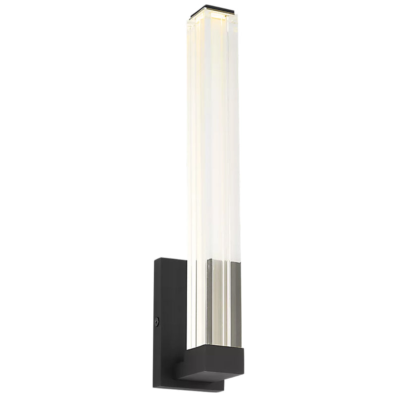 Reiya Square 13 Wall Sconce Nightshade Black By Visual Comfort Main View 1