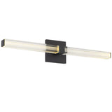 Reiya Square Vanity Light Small Nightshade Black By Visual Comfort Main View 1