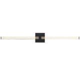 Reiya Square Vanity Light Small Nightshade Black By Visual Comfort Main View 2