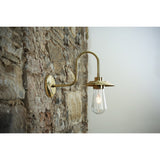 Ren Swan Neck Wall Light - Polished Brass