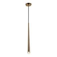 Renaie Pendant 2 Inch Aged Gold Brass