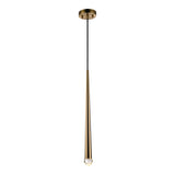Renaie Pendant 2 Inch Aged Gold Brass