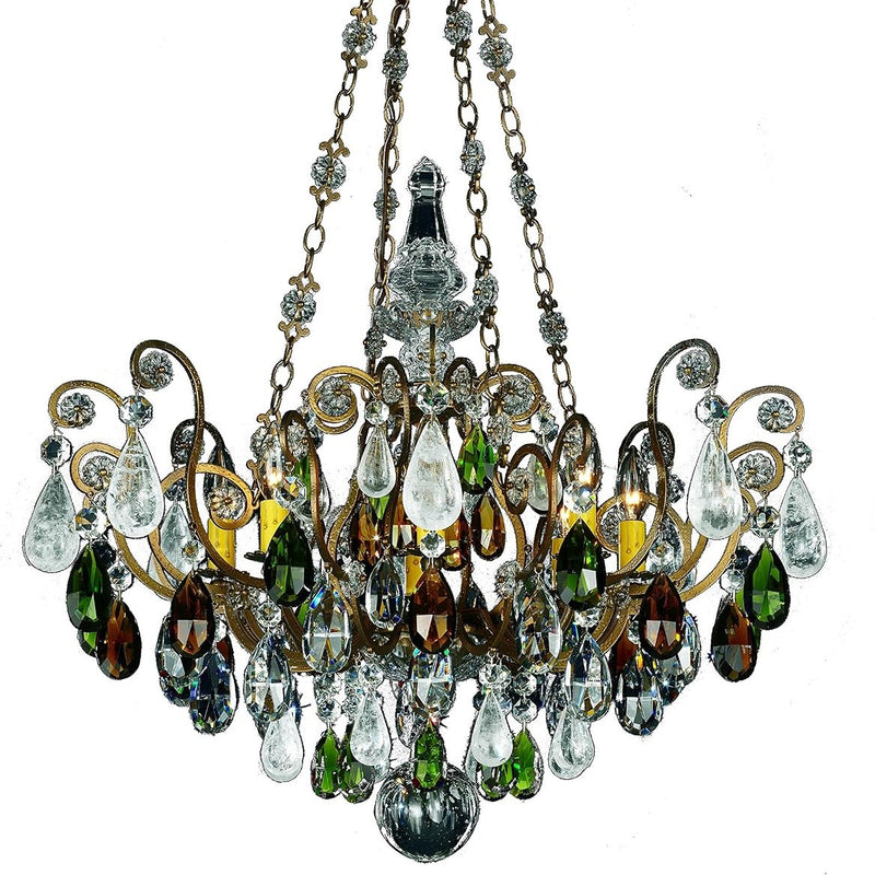 Renaissance Rock Crystal Chandelier