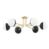 Renee Semi Flush - Aged Brass