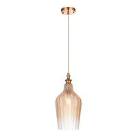 Renity Pendant 7 Inch Aged Gold Brass