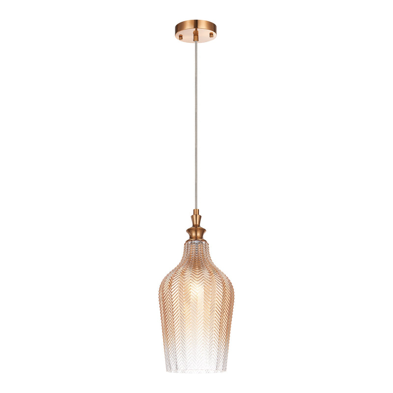 Renity Pendant 7 Inch Aged Gold Brass