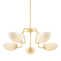 Reva Chandelier - Aged Brass