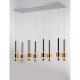 Reveal 8-Light LED Pendant by ET2 - Satin Nickel