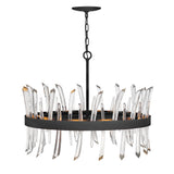 Revel Medium Single Tier Chandelier - Black - by Fredrick Ramond