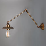 Reznor Adjustable Poster Light - Antique Brass
