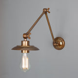 Reznor Adjustable Poster Light - Antique Brass