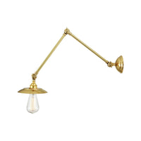 Reznor Adjustable Poster Light - Polished Brass