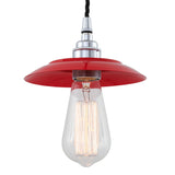 Reznor Pendant - Chrome / Red Shade