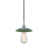 Reznor Pendant - Chrome / Sage Green Shade