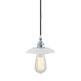 Reznor Pendant - Chrome / White Shade