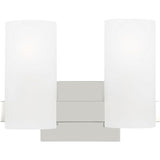 Rhode Vanity Light — 12 1/8", Etched, Chrome