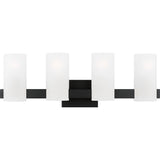 Rhode Vanity Light — 27", Etched, Midnight Black