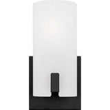 Rhode Vanity Light — 4 7/8", Etched, Midnight Black