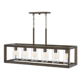 Rhodes Medium Six Light Linear - Warm Bronze - by Hinkley