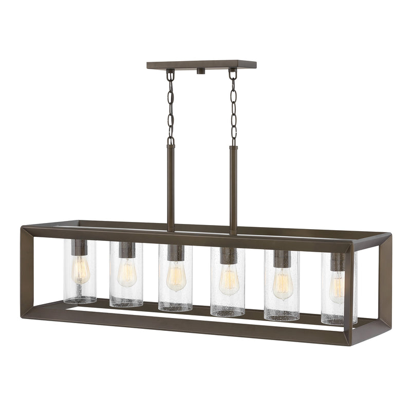 Rhodes Medium Six Light Linear - Warm Bronze - by Hinkley