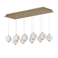 Rhythm 10-Light LED Pendant by ET2 - Gold