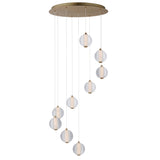 Rhythm 9-Light LED Pendant by ET2 - Gold