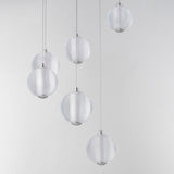 Rhythm 9-Light LED Pendant by ET2 - Polished Chrome