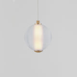 Rhythm LED Pendant Gold With Light By ET2 Front View