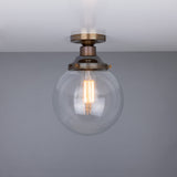Riad Globe Ceiling Light - Antique Brass