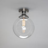 Riad Globe Ceiling Light - Satin Chrome