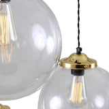 Riad Globe Cluster - Polished Brass