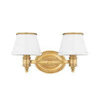 Richmond Bath and Vanity Light - 2-Light - Flemish Brass by Hudson Valley