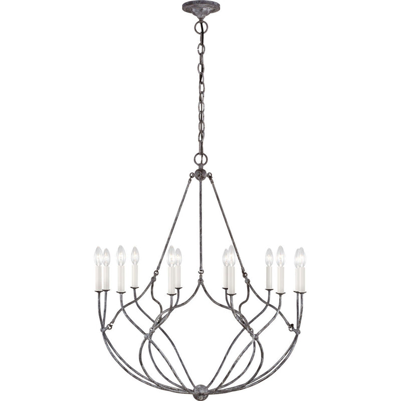 Richmond Chandelier — 31 3/8", Weathered Galvanized