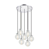 Ridge Pendant 21 Inch Chrome