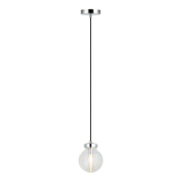 Ridge Pendant 6 Inch Chrome