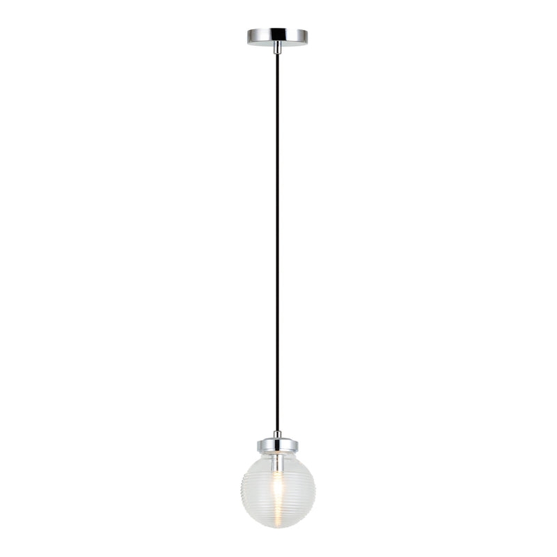Ridge Pendant 6 Inch Chrome
