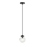 Ridge Pendant 6 Inch Matte Black