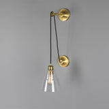 Rigale Pulley Wall Light - Satin Brass