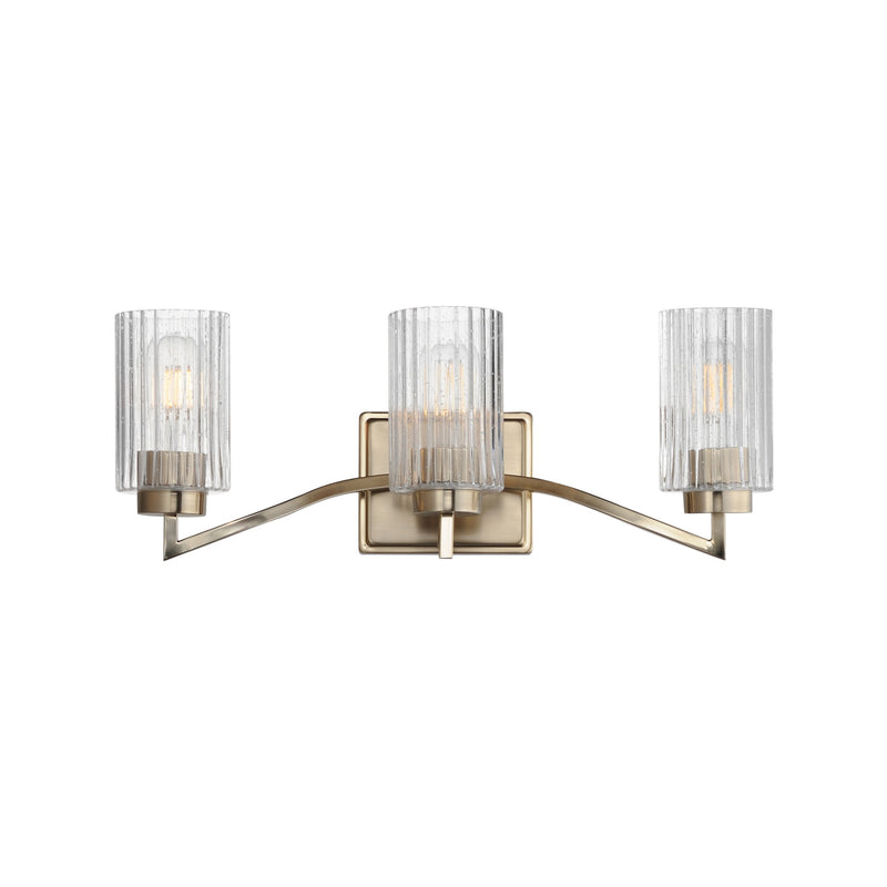 Rigata Bath Vanity Light Satin Champagne by Maxim Lighting