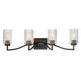 Rigata Bath Vanity Light Black by Maxim Lighting